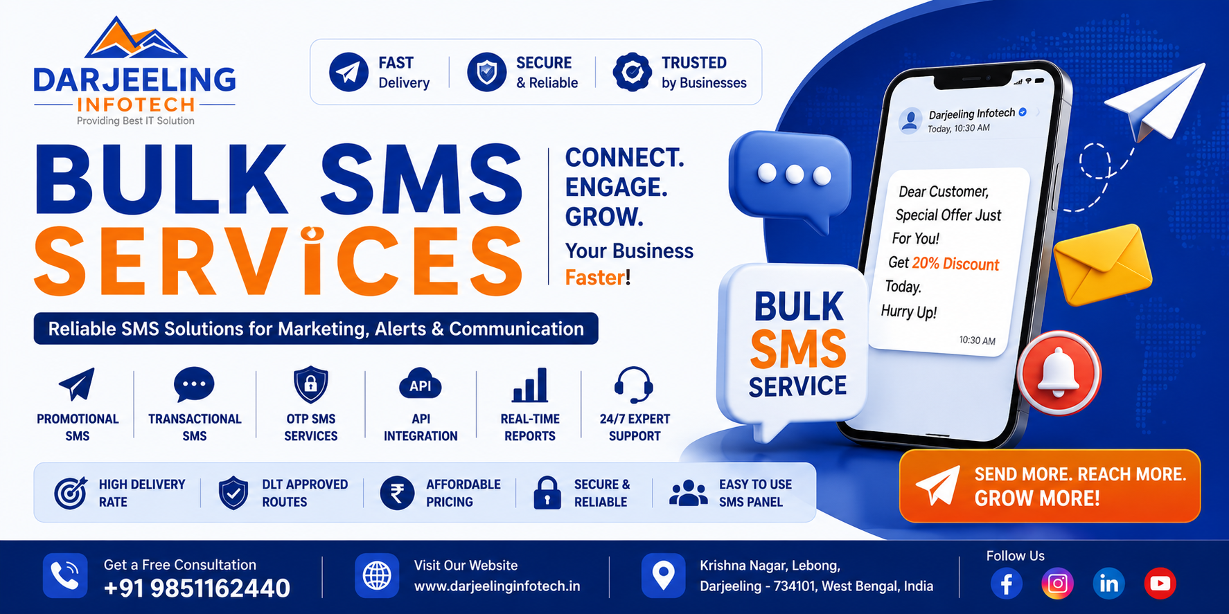 Bulk SMS Services in Darjeeling